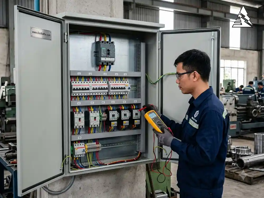 CB chống dòng rò RCCB trong tủ điện điều khiển
