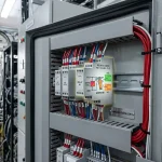 Rơ le trung gian trong tủ điện công nghiệp với tiếp điểm NO NC