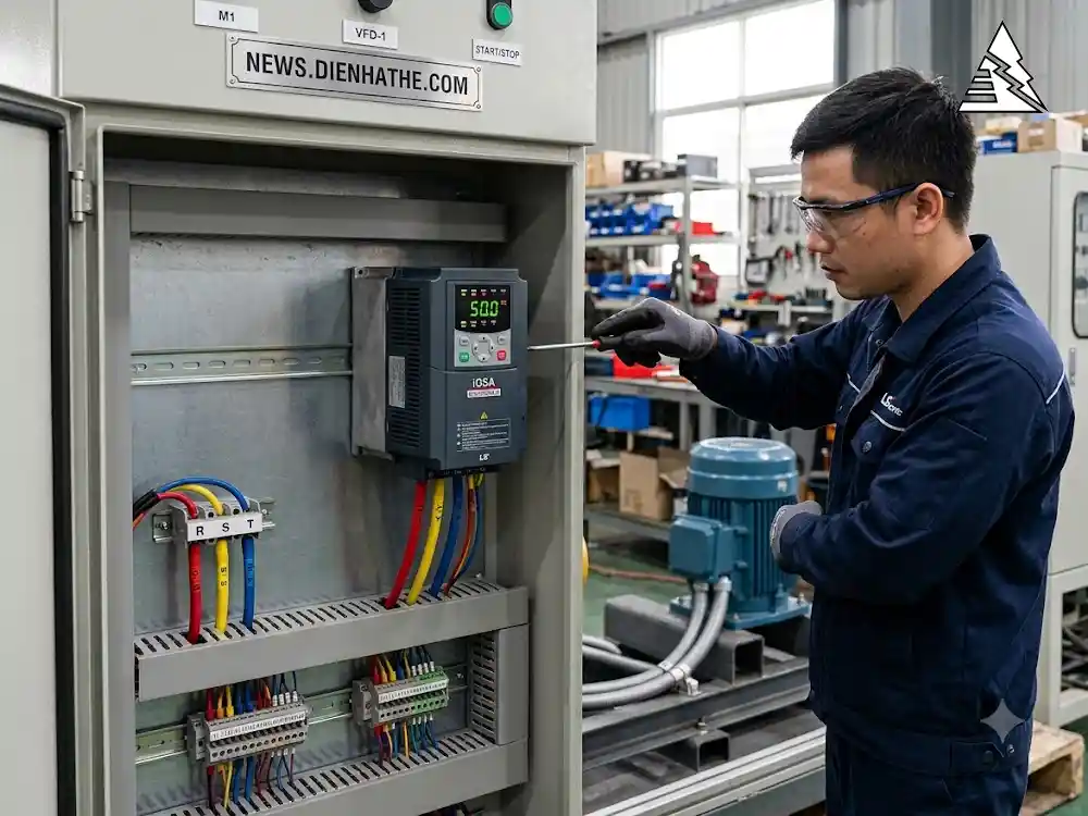 Hướng dẫn cài đặt biến tần LS iG5A với thông số ACC dEC drv và Frq