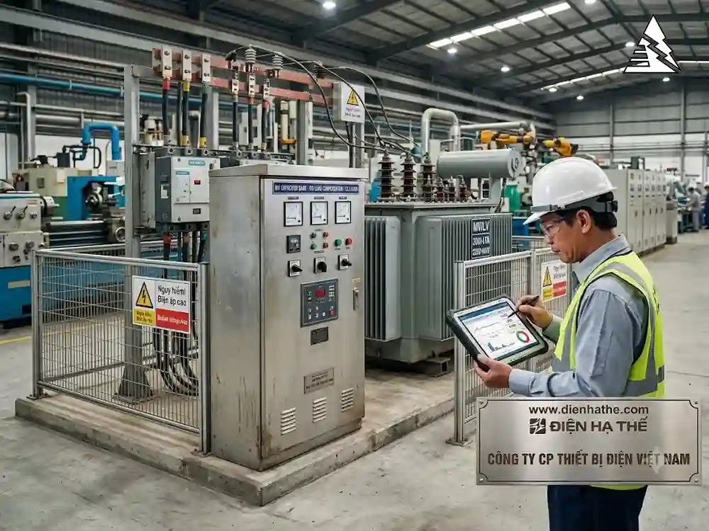 Tính Toán Tụ Bù Nền Cho Trạm Biến Áp Không Tải Để Tránh Bị Phạt Công Suất Phản Kháng