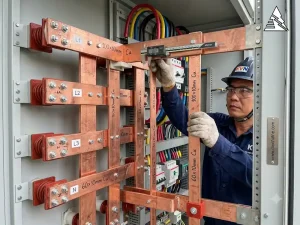Kích thước thanh cái đồng busbar dùng trong tủ điện công nghiệp