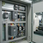 Các dòng biến tần LS ELECTRIC lắp trong tủ điện điều khiển động cơ công nghiệp.