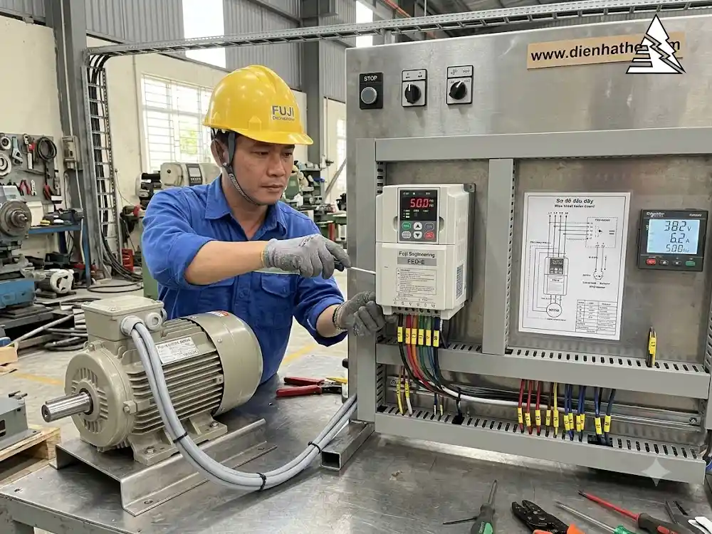 Hướng dẫn cài đặt biến tần Fuji Engineering FED-E và thông số cơ bản