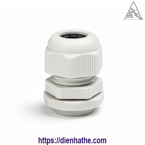 Ốc Siết Cáp Nhựa PG9 Dùng Cố Định Cáp Cỡ Trung Vào Tủ Điện