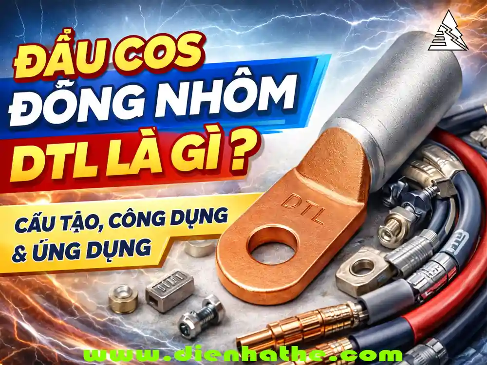 Đầu Cos Đồng Nhôm DTL Là Gì? Cấu Tạo, Công Dụng Và Ứng Dụng Trong Hệ Thống Điện