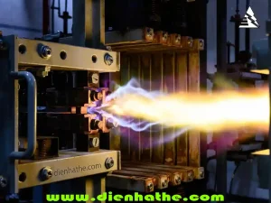 Hồ quang điện giữa tiếp điểm thiết bị đóng cắt và cấu trúc buồng dập hồ quang