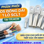 Phân phối cos đồng dài 1 lỗ SCL1 tại TP.HCM – Đầu cos cho mối ép sâu, tiếp xúc ổn định