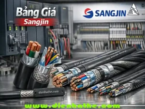 Bảng giá Sangjin cập nhật ngày 27.09.2026 – cáp điều khiển có lưới và không lưới