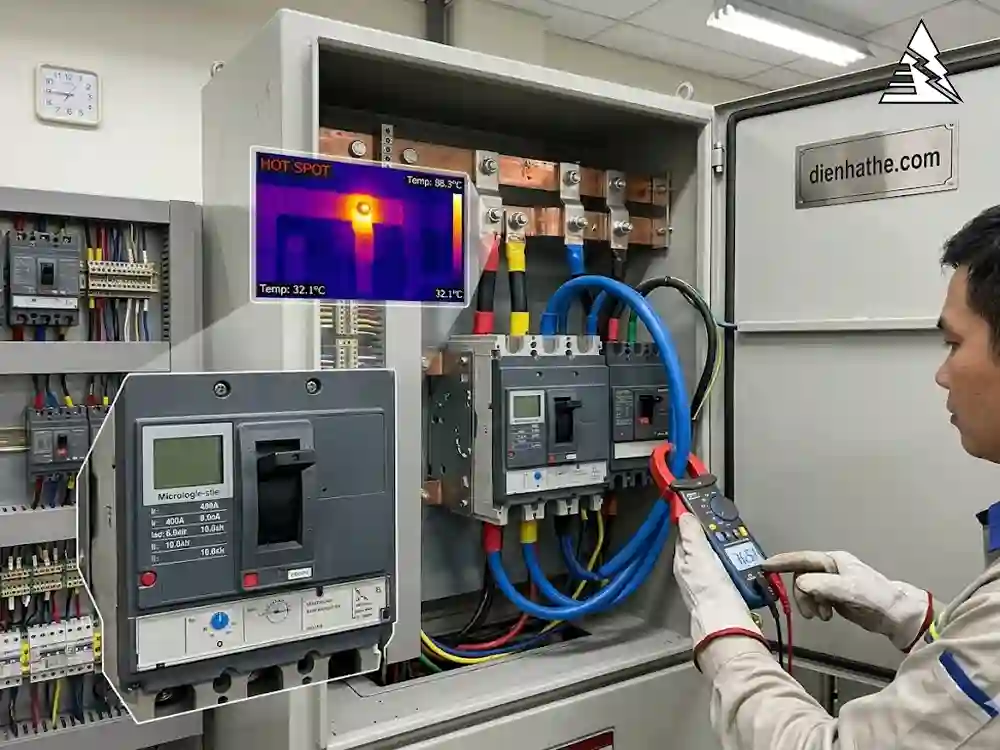 Khắc phục lỗi nhảy MCCB/ACB Mitsubishi và Schneider-Quy trình kiểm tra từ tải đến thiết bị bảo vệ