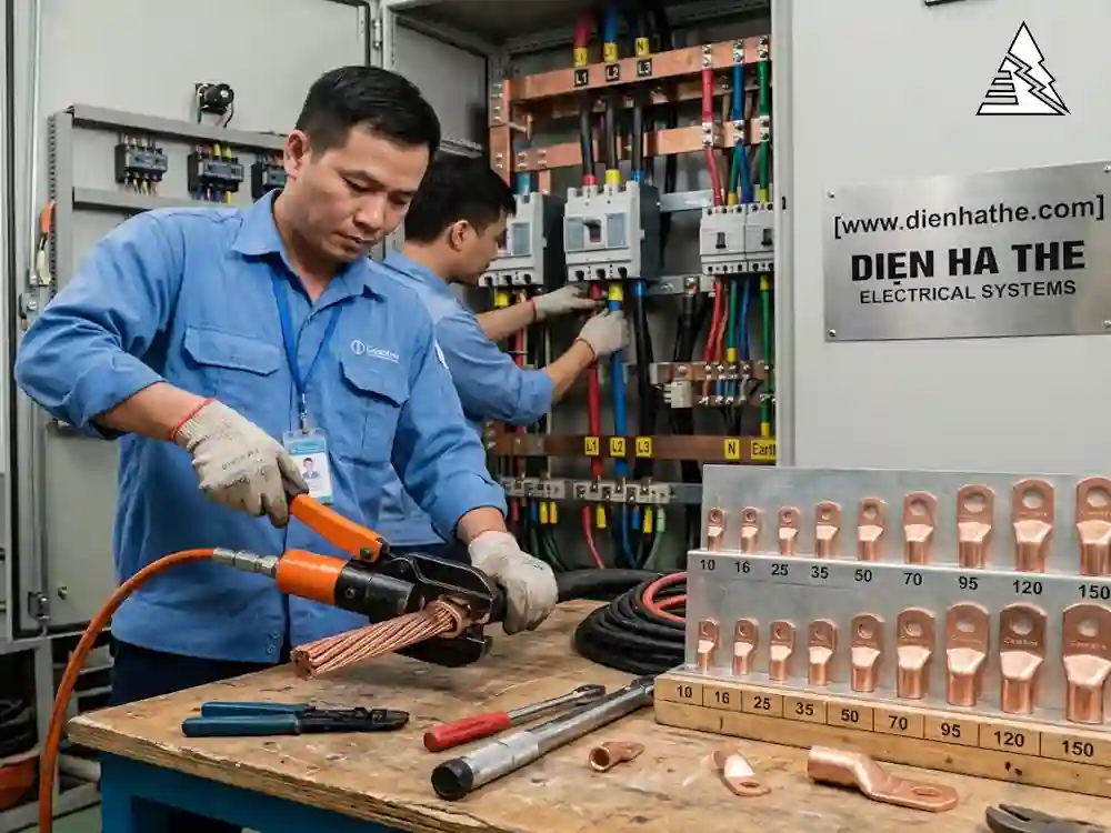 Cách Chọn Kích Thước Đầu Cos Dây Điện Đúng Kỹ Thuật Cho Tủ Điện Và Hệ Thống Công Nghiệp