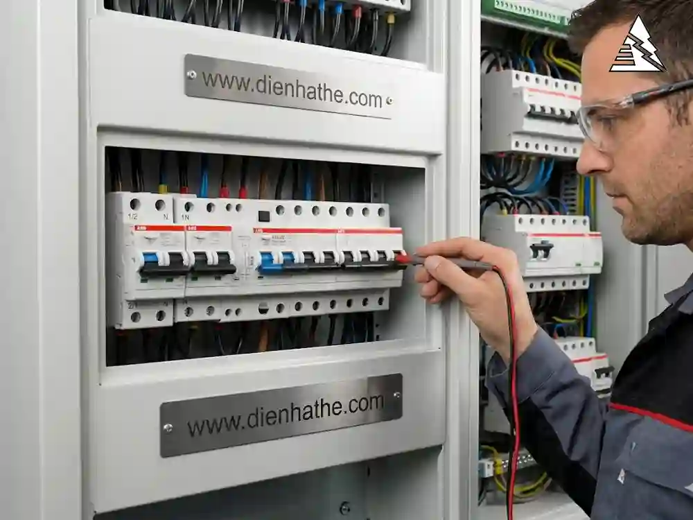 RCBO ABB DS201 và DS202 lắp trong tủ điện dân dụng và công nghiệp bảo vệ chống rò điện và quá tải