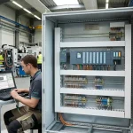 PLC Siemens SIMATIC S7-1500 trong tủ điều khiển tự động hóa công nghiệp