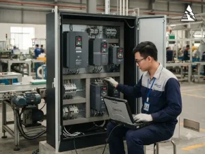 Biến tần LS ELECTRIC G100 S100 H100 và iS7 trong tủ điện công nghiệp