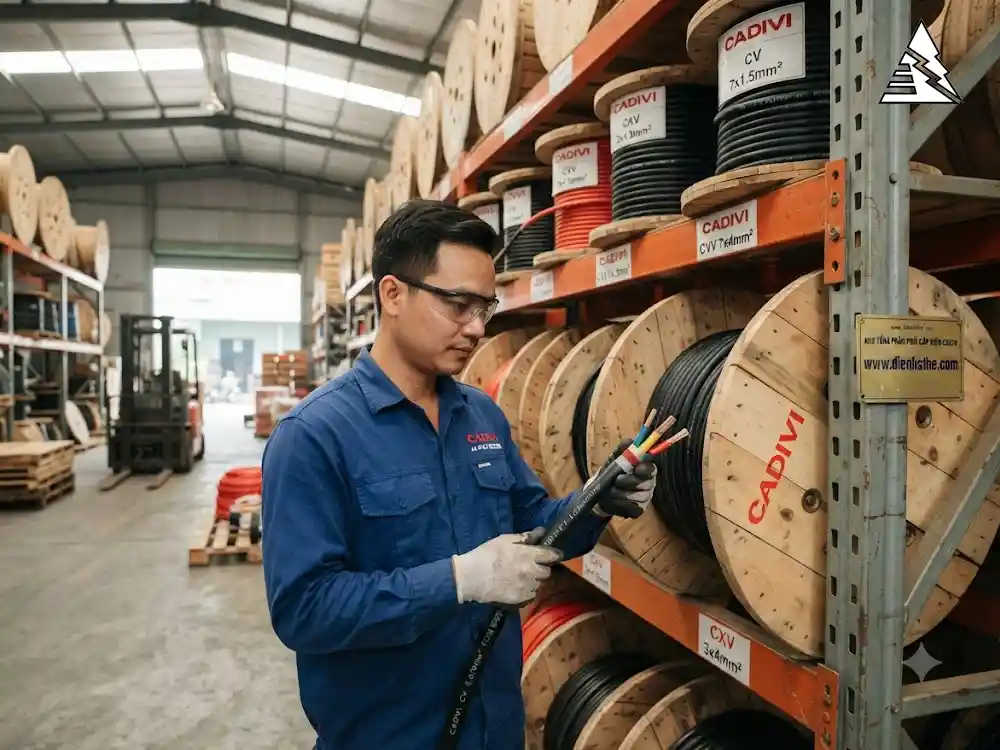 Dây cáp điện CADIVI gồm CV, CVV, CXV và cáp điện lực hạ thế