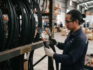Cáp điều khiển Sangjin có lưới và không lưới dùng cho tủ điện công nghiệp
