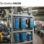 Biến tần Danfoss VACON dùng trong hệ thống điều khiển động cơ công nghiệp, bơm và quạt.