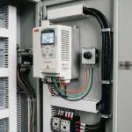 Đấu biến trở điều chỉnh tốc độ vào biến tần ABB ACS580 qua chân +10V AI1 AGND